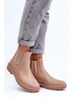 Dámské matné gumáky Bežové Helinca