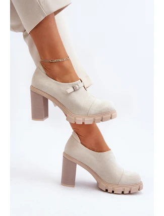 Dámské lodičky na vysokém podpatku světle béžové Tauina Dámské lodičky na vysokém podpatku světle béžové Tauina