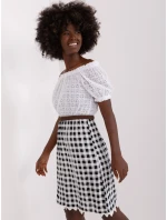 LK SK 506343 šaty.60P bílá a černá LK SK 506343 šaty.60P bílá a černá