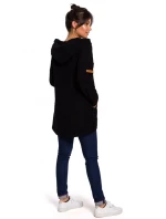 B131 Svetr s vysokým límcem - černý