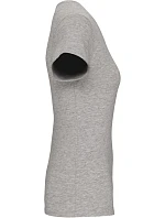 Kariban K 3015 Dámské elastické tričko s výstřihem do V 20.3015 light grey heather Kariban K 3015 Dámské elastické tričko s výstřihem do V 20.3015 light grey heather