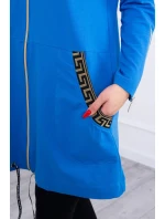 Halenka s ozdobnou chrpovou stuhou Halenka s ozdobnou chrpovou stuhou