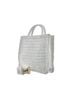 Kabelka S Plétěnkou Big Star NN574115 Bílá