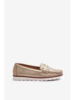 Dámské Mokasíny Z Ekokože Zlaté Nestalia