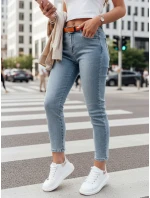 Dámské džínové kalhoty slim fit CURVITA modrá FashionStreet UY2471