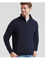 Fruit of the Loom Classic Zip-Neck Sweat Mikina s 1/4 zipem 16.2114 heather grey