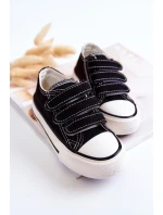 Dětské tenisky na suchý zip Černá Bernie Dětské tenisky na suchý zip Černá Bernie