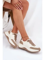 Dámské Semišové Tenisky Na Platformě Big Star RR274A344 HI-POLY SYSTEM Béžové