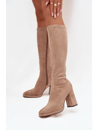 Kozačky na podpatku  model 217762 Step in style