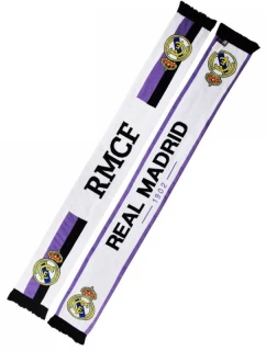 Šála fanouška Realu Madrid Oboustranná dvojitá pletená šála 12TH RM4BUFD12