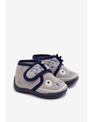 Dětské bačkory na suchý zip – šedé Jeselle Dětské bačkory na suchý zip – šedé Jeselle