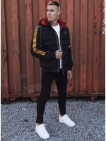 Pánská prošívaná zimní bunda s kapucí černá FashionStreet TX4863