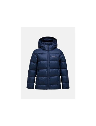 Bunda PEAK PERFORMANCE Jr Frost Down Puffer Jacket, tmavě modrá Bunda PEAK PERFORMANCE Jr Frost Down Puffer Jacket, tmavě modrá