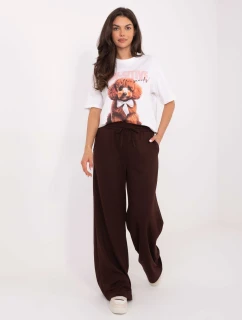 Teplákové kalhoty RV DR A611.52 tmavě hnědé