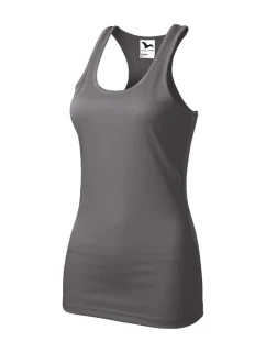 Racer tílko dámské ocelově šedá