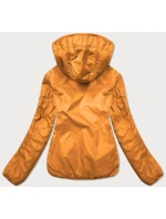 Krátká dámská bunda 2 v 1 v hořčicové barvě (H1029-37) Krátká dámská bunda 2 v 1 v hořčicové barvě (H1029-37)