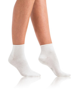 Dámské ponožky z bio bavlny s netlačícím lemem GREEN ECOSMART COMFORT SOCKS - BELLINDA - bílá