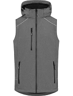 Promodoro 7840 Pánská 3-vrstvá softshellová vesta 40.7840 heather grey Promodoro 7840 Pánská 3-vrstvá softshellová vesta 40.7840 heather grey