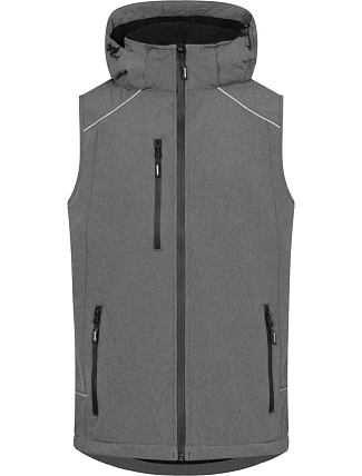 Promodoro 7840 Pánská 3-vrstvá softshellová vesta 40.7840 heather grey Promodoro 7840 Pánská 3-vrstvá softshellová vesta 40.7840 heather grey