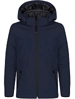 Clique Padded Hooded Softshell Junior Dětská zateplená softshellová bunda s kapucí 67.0906 dark navy Clique Padded Hooded Softshell Junior Dětská zateplená softshellová bunda s kapucí 67.0906 dark navy