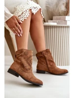 Dámské Nízké Botky S Výřezem Na Zip Hnědé Irinette Dámské Nízké Botky S Výřezem Na Zip Hnědé Irinette