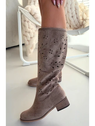 Ažurové kozačky  model 222527 Step in style