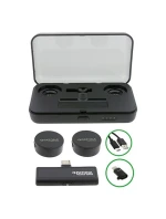 PATONA Profesionální stupňovitá mikrofonní sada PTS-I91S Premium s nabíjecím pouzdrem