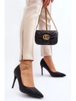 Lodičky zdobené flitry Černé Klonisa