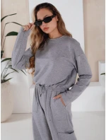 Dámská tepláková souprava CHARM světle šedá FashionStreet AY0958