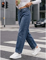 Dámské džíny s volným střihem „baggy fit“, modré, FashionStreet UY3096 Dámské džíny s volným střihem „baggy fit“, modré, FashionStreet UY3096