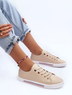 Kožené sportovní boty Dámské Bežové Mossaia