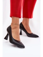 Elegantní lodičky na rozšiřující se jehle Vinceza 62222 černé Elegantní lodičky na rozšiřující se jehle Vinceza 62222 černé