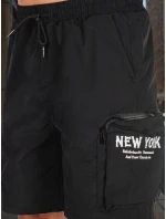 Pánské látkové bojové šortky černé FashionStreet SX2509