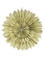 DEKORAČNÍ PAPÍROVÁ ZÁVĚSNÁ HVĚZDA 3D 50CM ZELENÁ