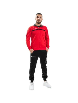 Givova Tuta tepláková souprava Givova One M TT012 1210 červená/černá Givova Tuta tepláková souprava Givova One M TT012 1210 červená/černá