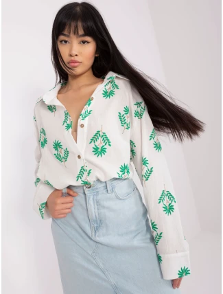 Košile LK KS 509349.04 bílá zelená