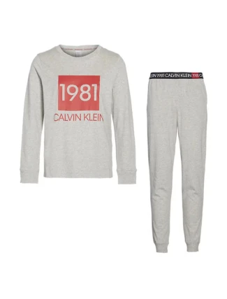 Dámský pyžamový set QS6347E-020 - Calvin Klein