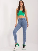 Dámské džínové kalhoty NM SP L12.14X Světle jeans modrá - FPrice Dámské džínové kalhoty NM SP L12.14X Světle jeans modrá - FPrice