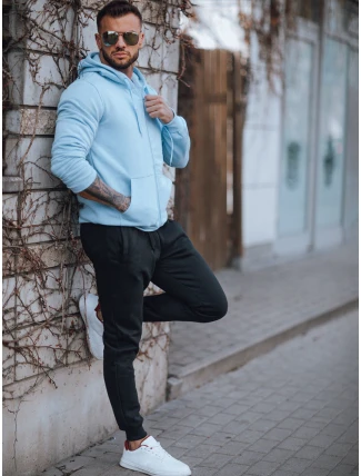 FashionStreet pánská modročerná tepláková souprava AX0741