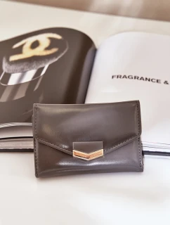 Lakovaná Dámská Peněženka Tmavě Šedá Rahner