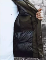 Pánská zimní zelená bunda FashionStreet TX4308 Pánská zimní zelená bunda FashionStreet TX4308