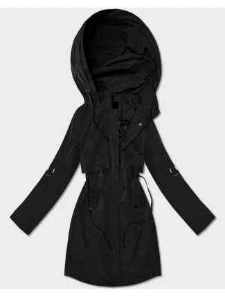 Klasyczna kurtka damska na podszewce Goodlookin czarna (B2006-1)