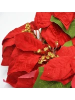 DEKORATIVNÍ GIRLANDA 45 CM BETLÉMSKÁ HVĚZDA POINSETTIA