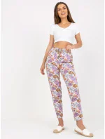 Kalhoty D73771M61869M světle fialové Kalhoty D73771M61869M světle fialové