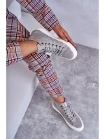 Dámské Tenisky Big Star Vysoké Zateplené Šedé EE274114