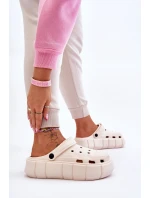 Dámská pěnová platforma Crocs Béžove Beckett