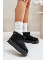 Nízké Sněhové Boty Na Platformě Big Star OO274A099 Černé