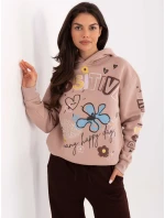 Mikina D10608BC02743C tmavě růžová Mikina D10608BC02743C tmavě růžová