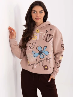 Mikina D10608BC02743C tmavě růžová