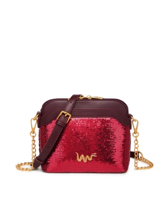 Dámská kabelka Vuch Fossy Sequin Mini Wine